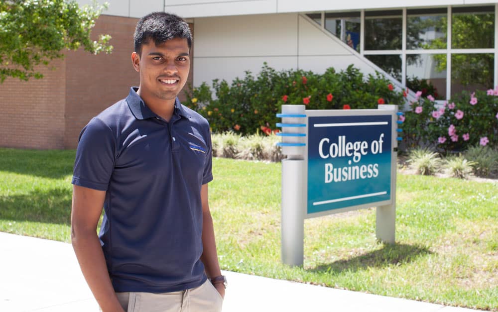 Aviation Business major Jason Leslie